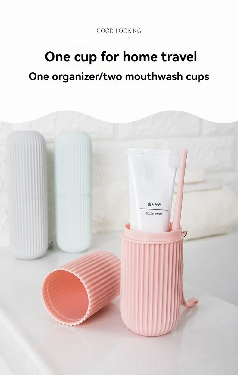 Portable Toothbrush & Toothpaste Travel Case — Waterproof Protection for On-The-Go Oral Care