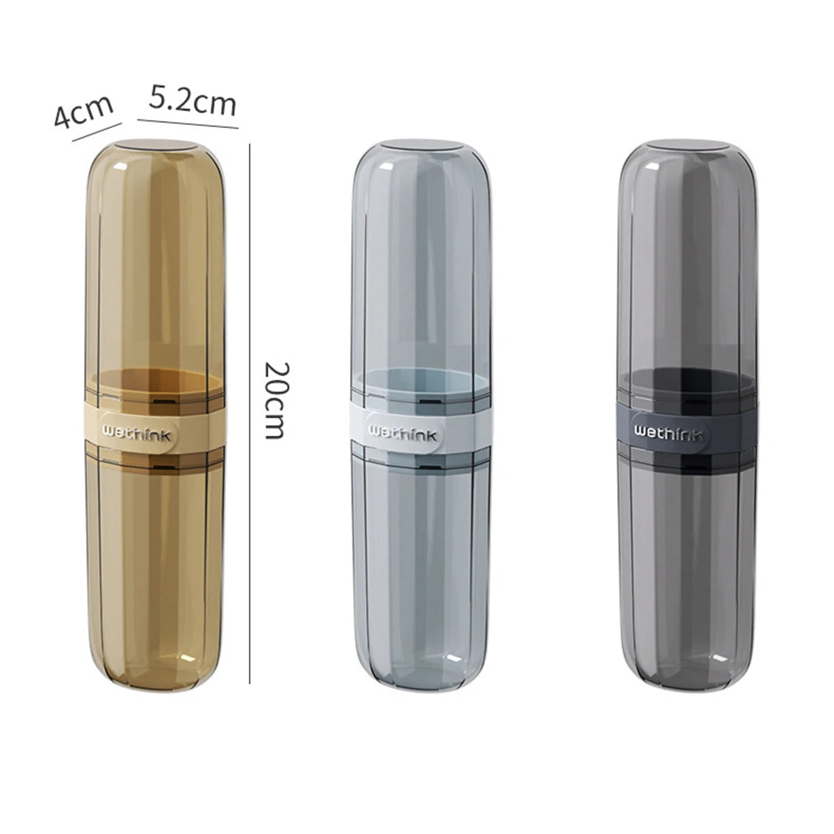 Portable Toothbrush & Toothpaste Travel Case — Waterproof Protection for On-The-Go Oral Care