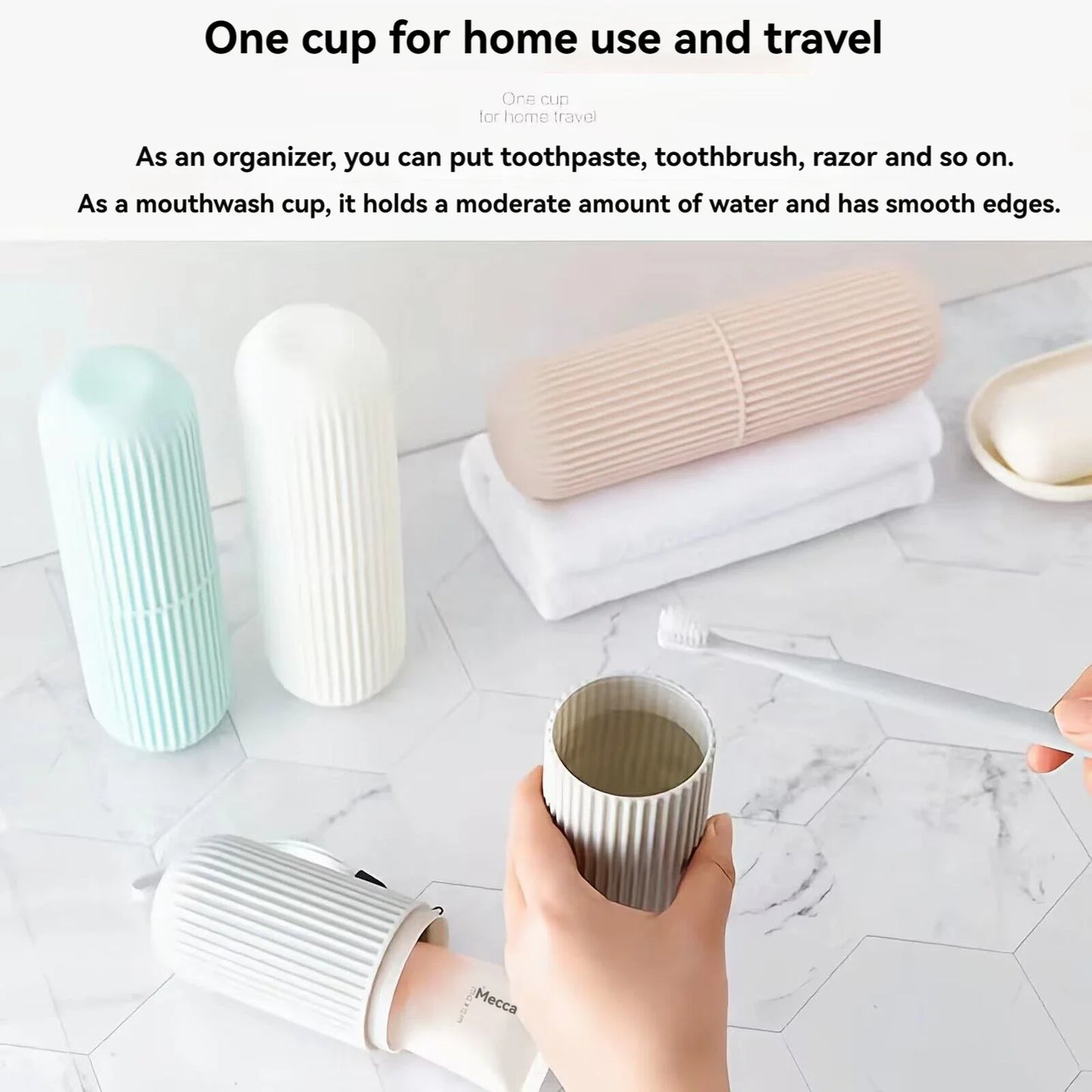 Portable Toothbrush & Toothpaste Travel Case — Waterproof Protection for On-The-Go Oral Care