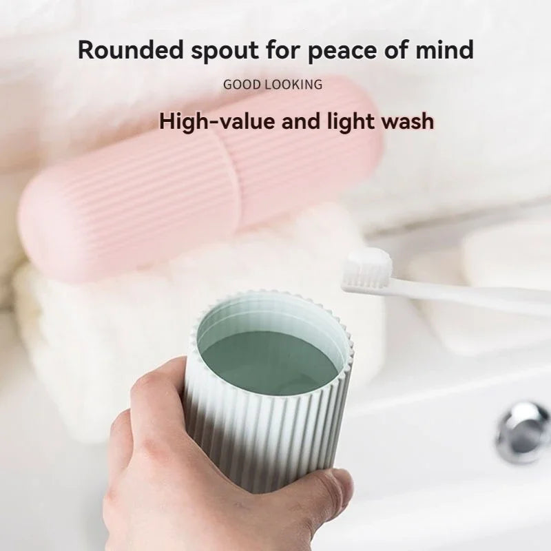 Portable Toothbrush & Toothpaste Travel Case — Waterproof Protection for On-The-Go Oral Care