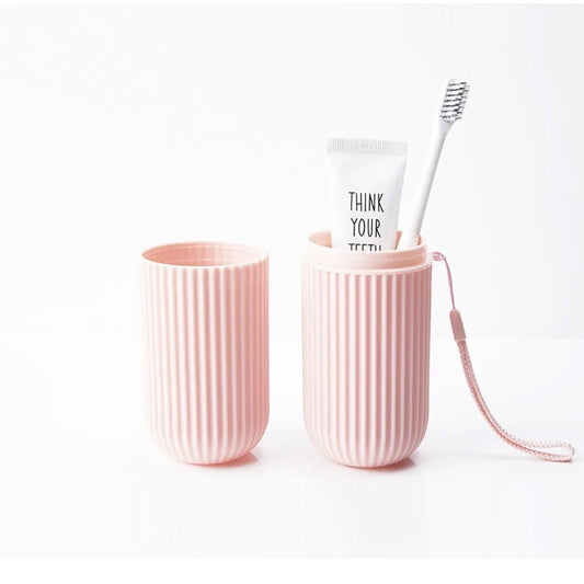 Portable Toothbrush & Toothpaste Travel Case — Waterproof Protection for On-The-Go Oral Care
