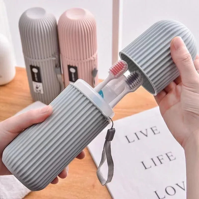 Portable Toothbrush & Toothpaste Travel Case — Waterproof Protection for On-The-Go Oral Care